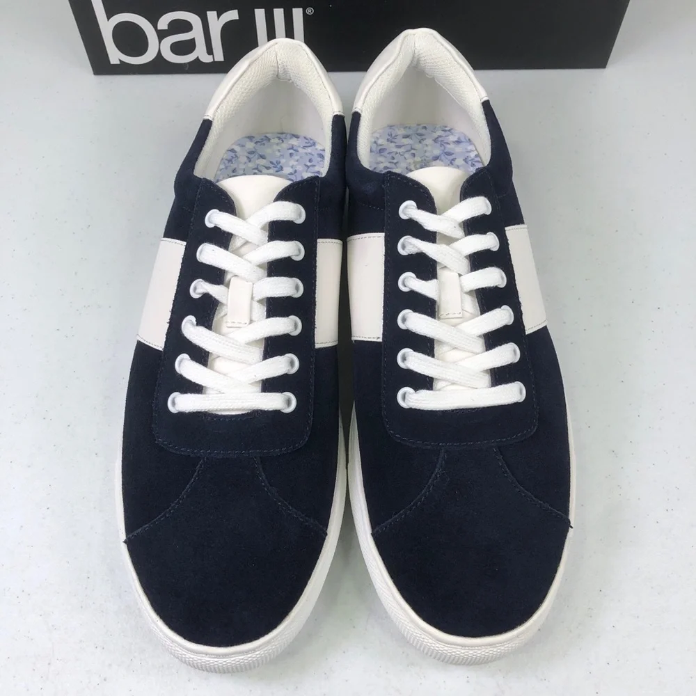 BAR III Keagan Navy Sneaker Lace Up Shoes - Picture 5 of 10